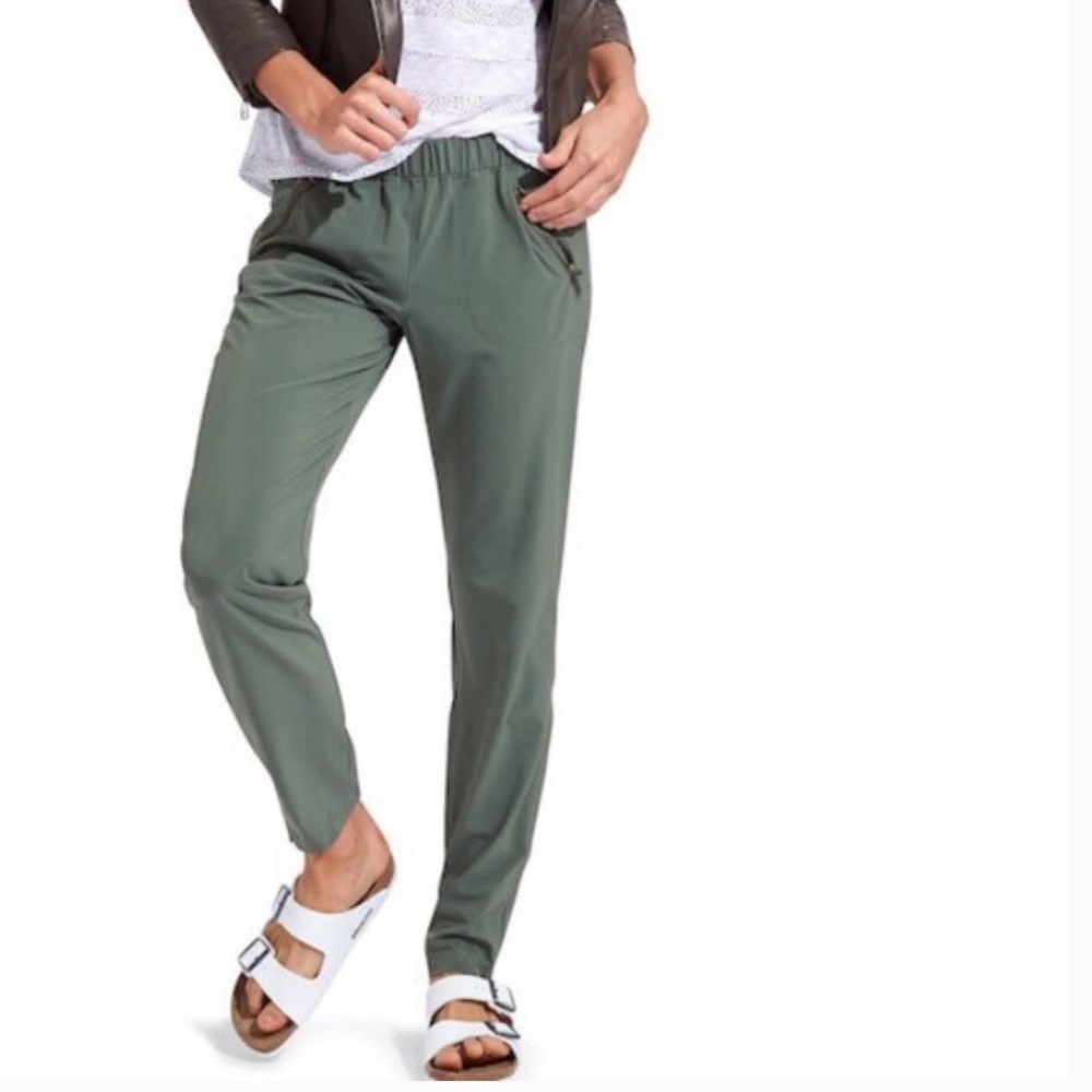 Athleta Green Ankle Pants